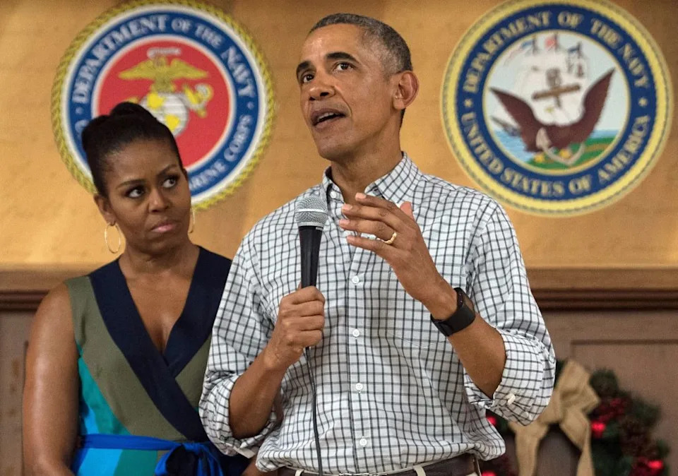 <p>Barack Obama & Michelle Obama</p>