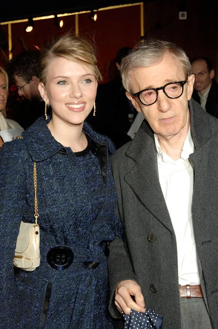 Scarlett and Woody Allen at an event
