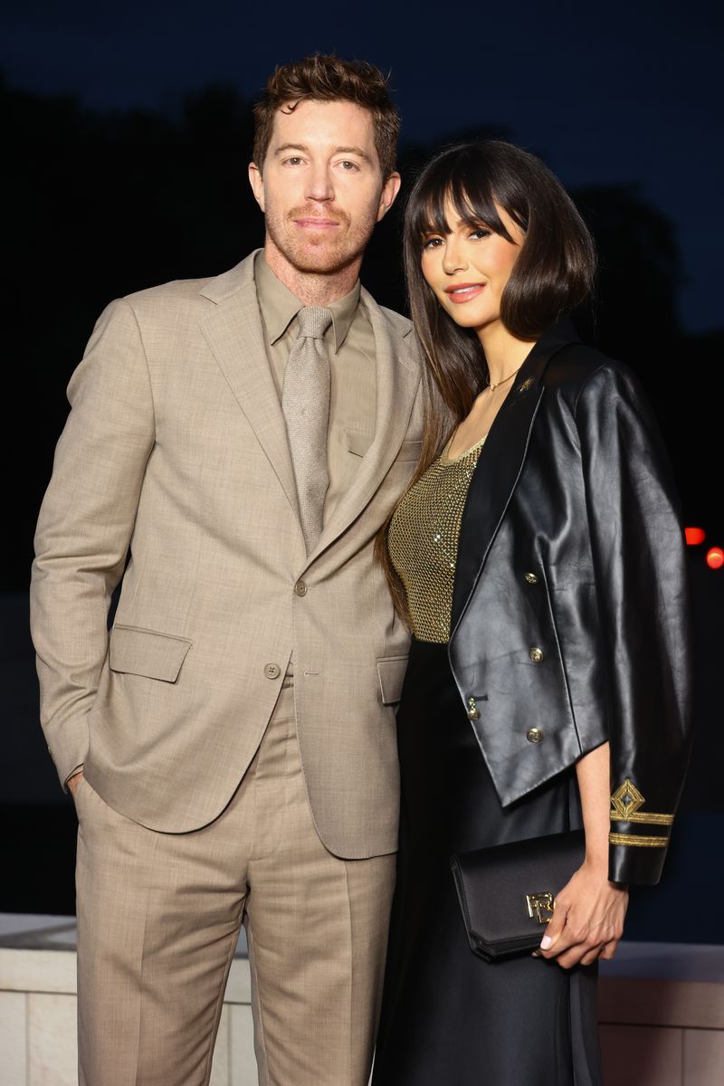 Shaun White and Nina Dobrev attend The Prelude to The Paris Games 2024 on July 25, 2024 in Paris