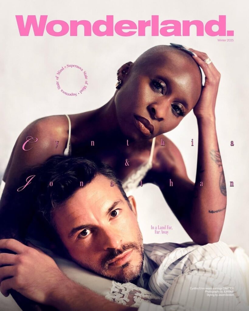 Cynthia Erivo and Jonathan Bailey for Wonderland (Winter 2025)