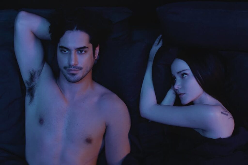 First look at Amazon Prime's upcoming erotic thriller "56 days" starring Dove Cameron & Avan Jogia, out on February 18th