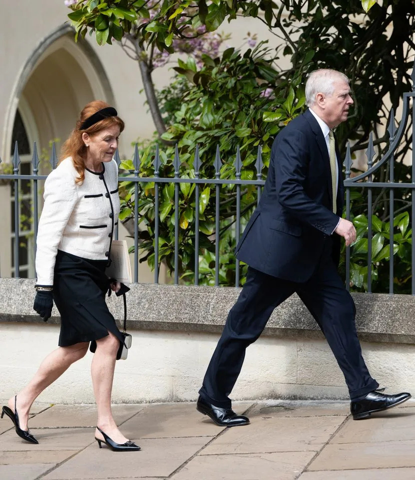 Getty Images Sarah Ferguson, Duchess of York and Prince Andrew, Duke of York attend the Easter Service at St George's Chapel on April 20, 2025 in Windsor, England