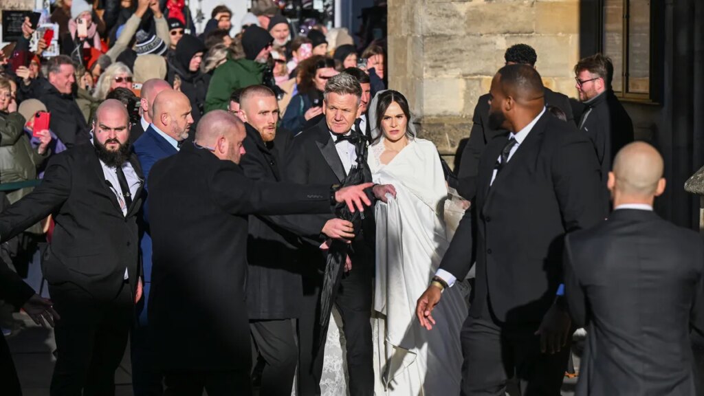 Gordon Ramsay's daughter Holly marries Olympian Adam Peaty in England