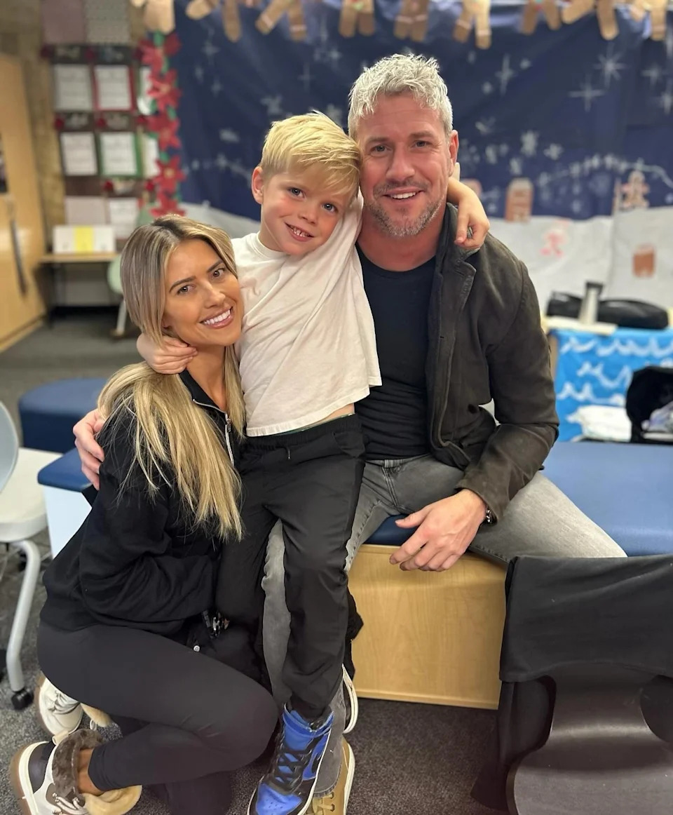 The mom of three shared footage of her 6-year-old son riding in toy cart around the driveway of their $12 million California home. <span class="image-credit">(Instagram)</span>