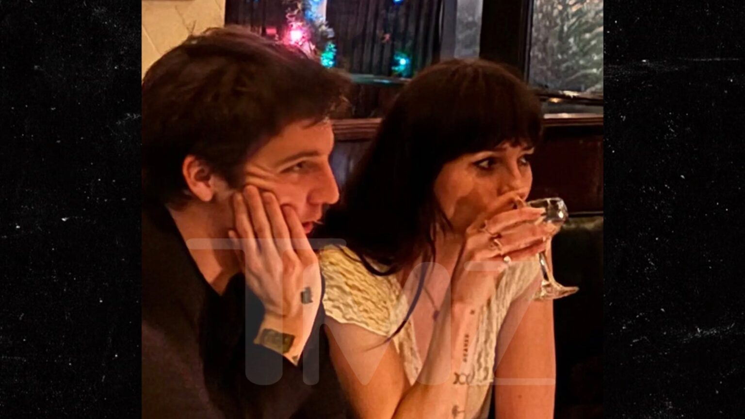 Dakota Johnson and Role Model Seen Getting Cozy Together at Dinner in L.A. Dakota Johnson and Role Model Seen Getting Cozy Together at Dinner in L.A.