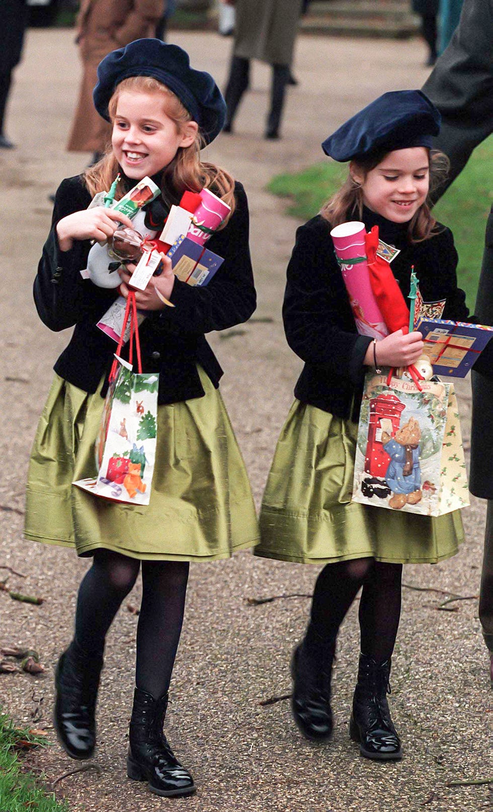 Royals attend Sandringham Church Christmas 1997