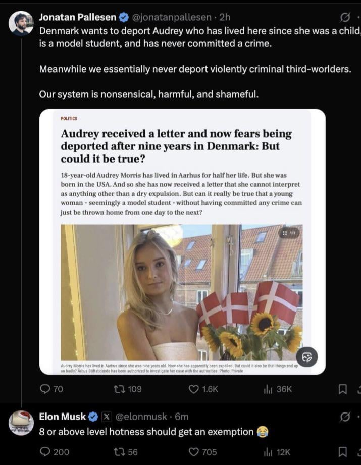 54 year old Elon Musk tweeting about the hotness level of a 18 year old girl.