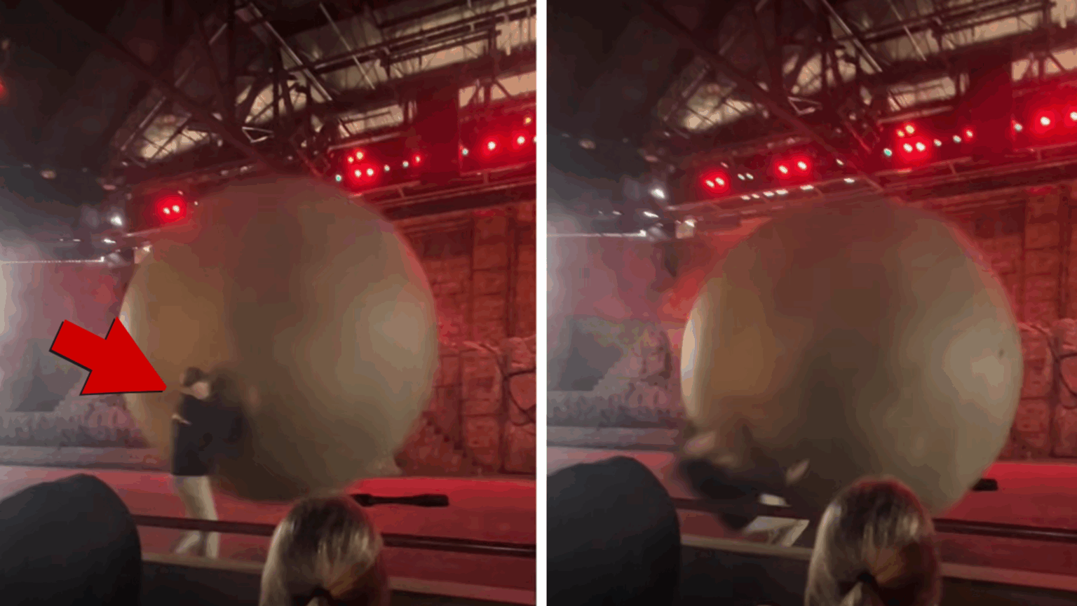 Disney World Employee Gets Clobbered by Giant Boulder on Video