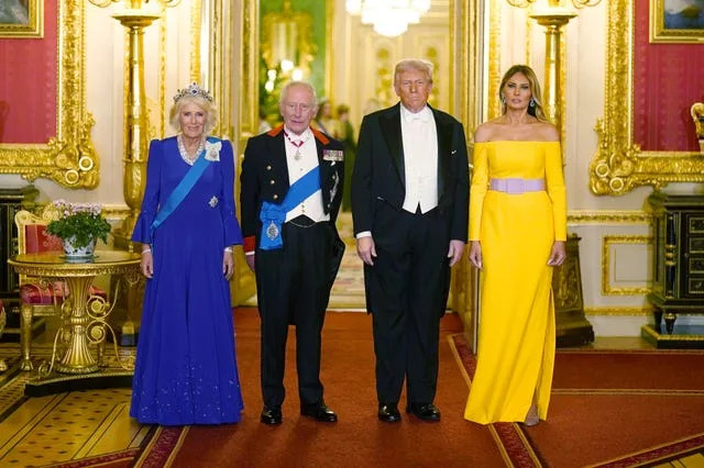 Camilla, Charles, Donald Trump and Melania Trump