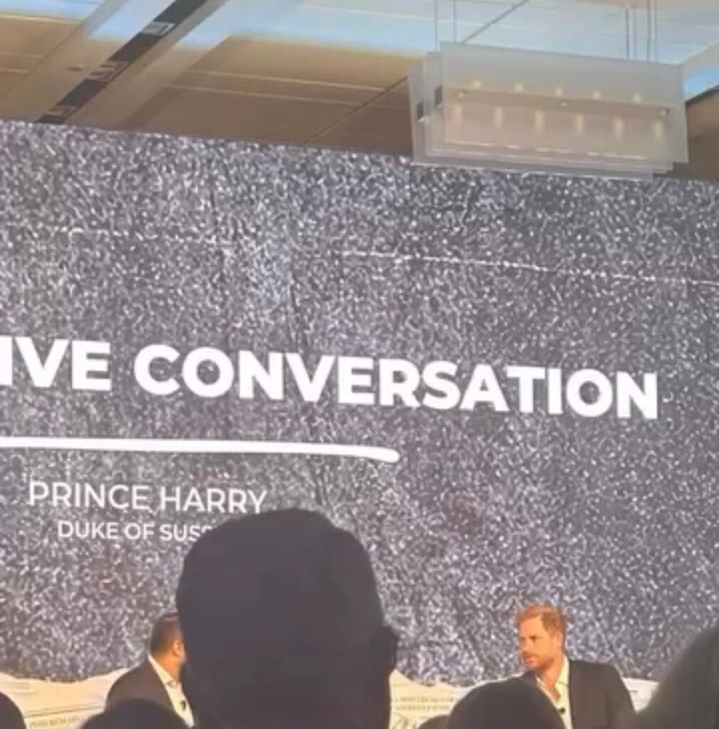 Leaked photos from real estate convention where Harry was keynote speaker yesterday