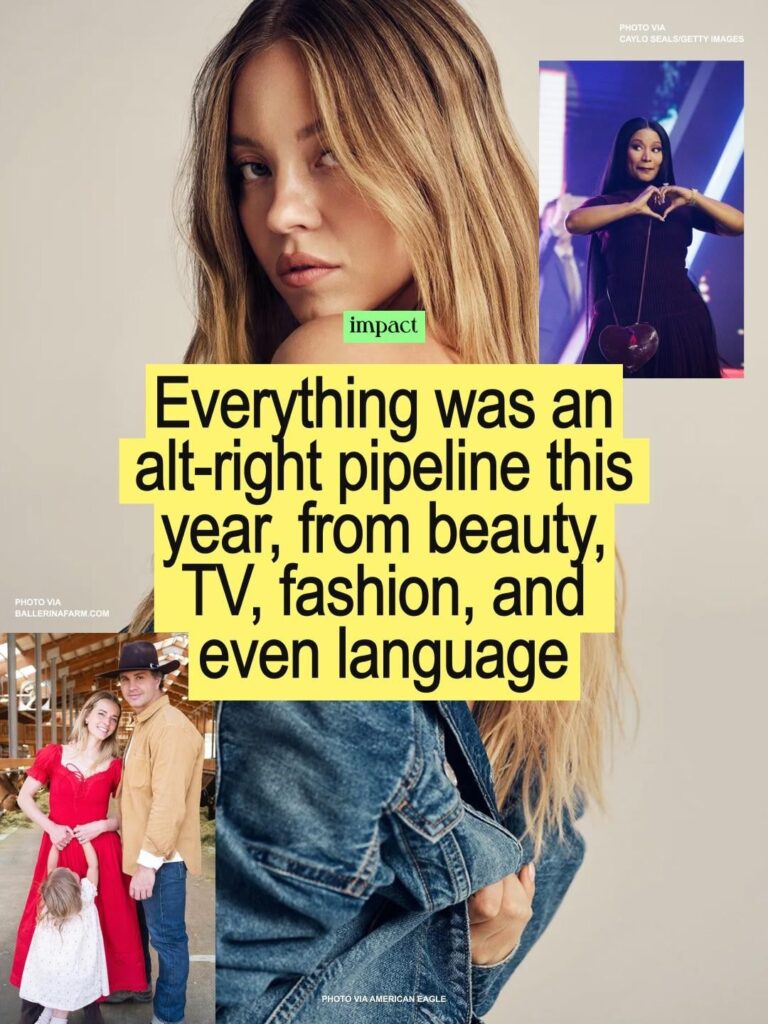 Everything was an alt-right pipeline this year, from beauty, TV, fashion, and even language by Nardos Haile | It’s crucial to remember that none of this is our fault as media consumers. Unfortunately, we are bystanders to tech algorithms that reportedly propel torward right-wing ideology. Everything was an alt-right pipeline this year, from beauty, TV, fashion, and even language by Nardos Haile | It's crucial to remember that none of this is our fault as media consumers. Unfortunately, we are bystanders to tech algorithms that reportedly propel torward right-wing ideology.