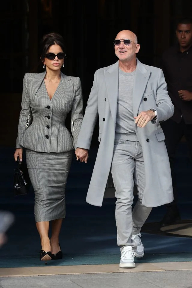 Getty Images Lauren Sánchez Bezos and Jeff Bezos on October 4, 2025.