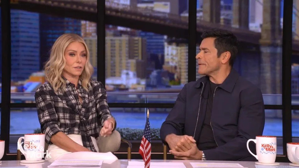 Kelly Ripa and Mark Consuelos have revealed that their 24-year-old daughter, Lola, is trying to convince them to move to the U.K. and snap up a sprawling "castle" in the Cotswolds. <span class="image-credit">(ABC)</span>