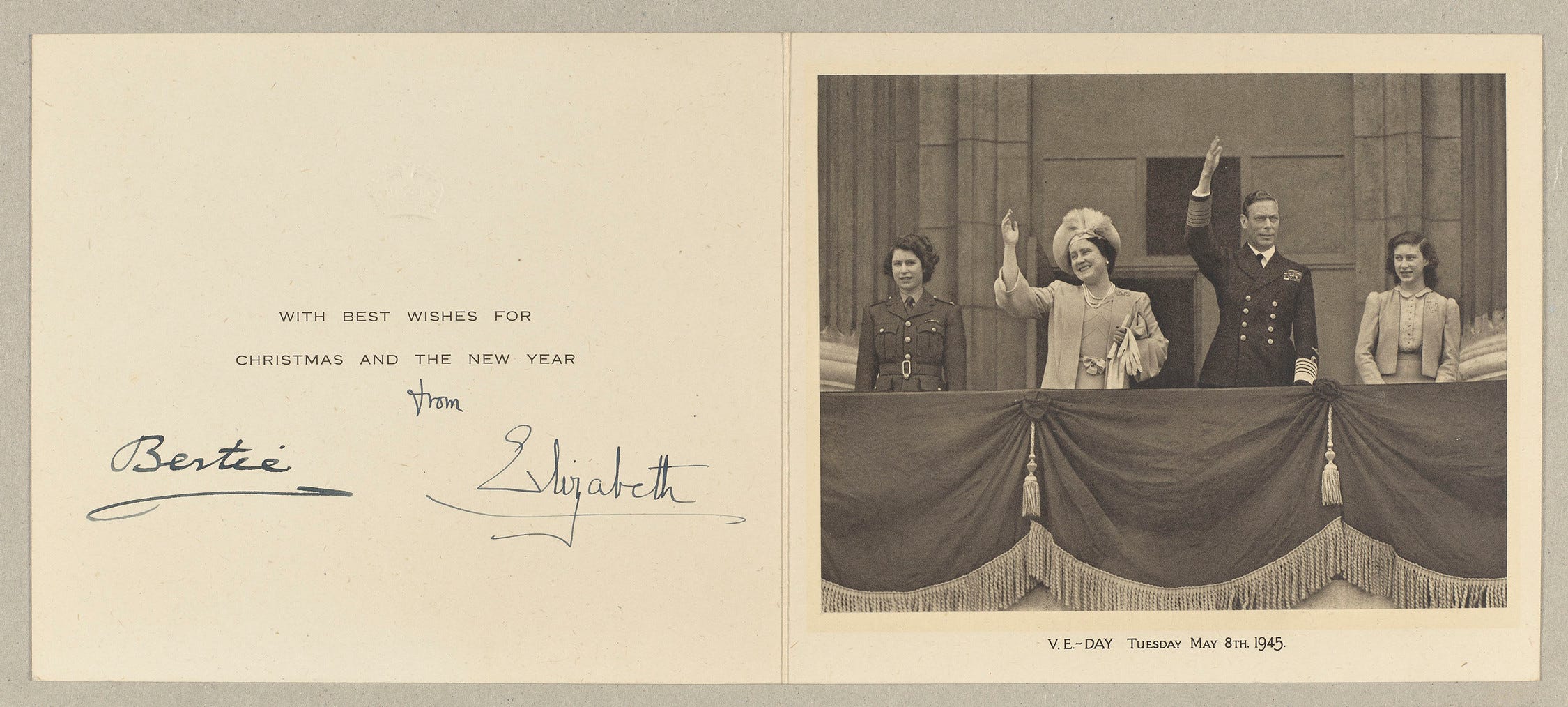 1945 royal family holiday card