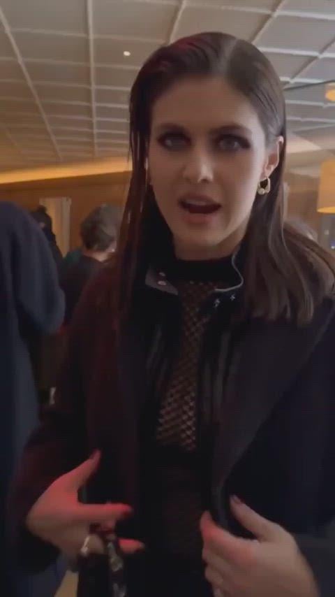 Alexandra Daddario at Dior’s Carousel of Dreams in NYC - 11/20/23