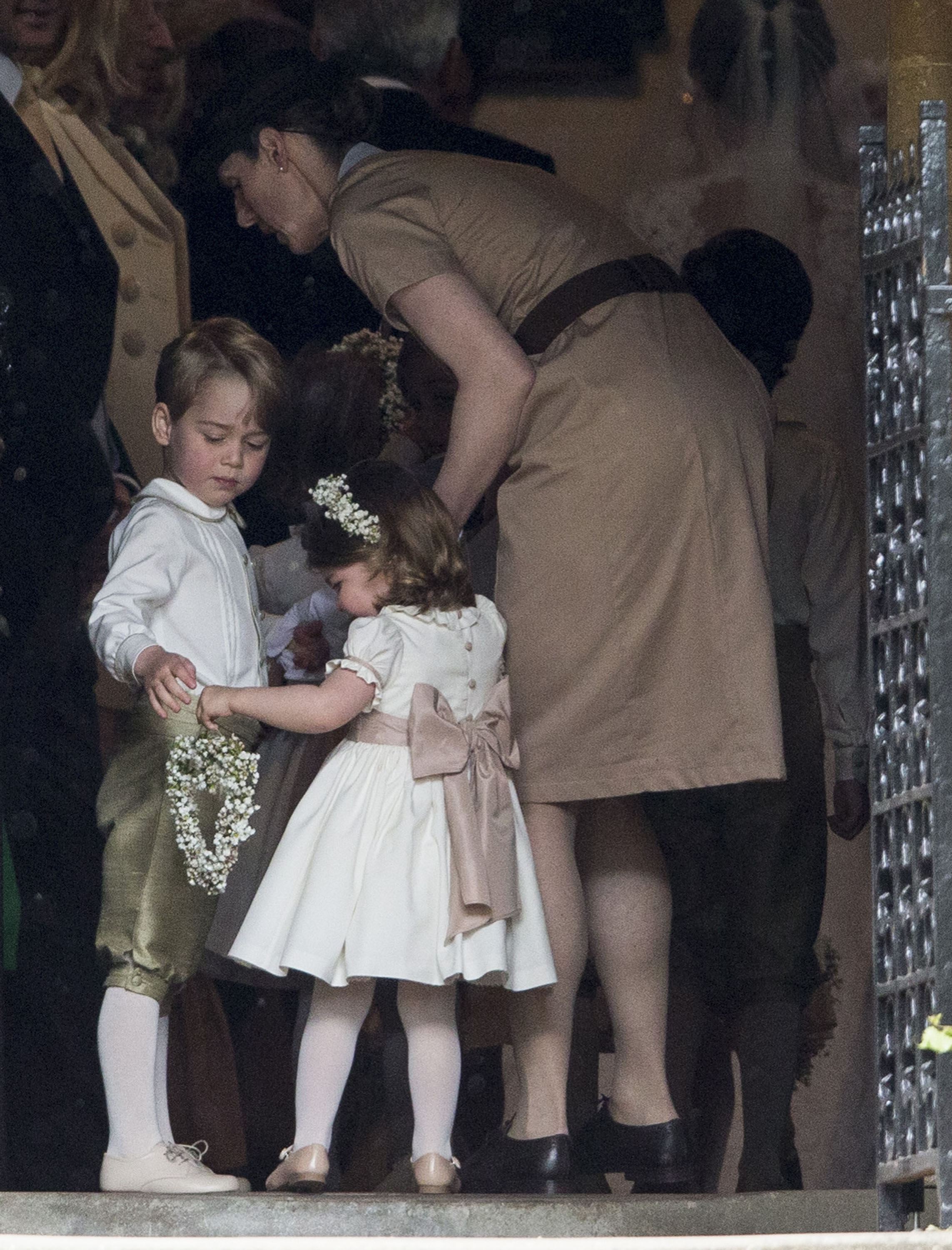 Maria Borrallo with Princess Charlotte at a church