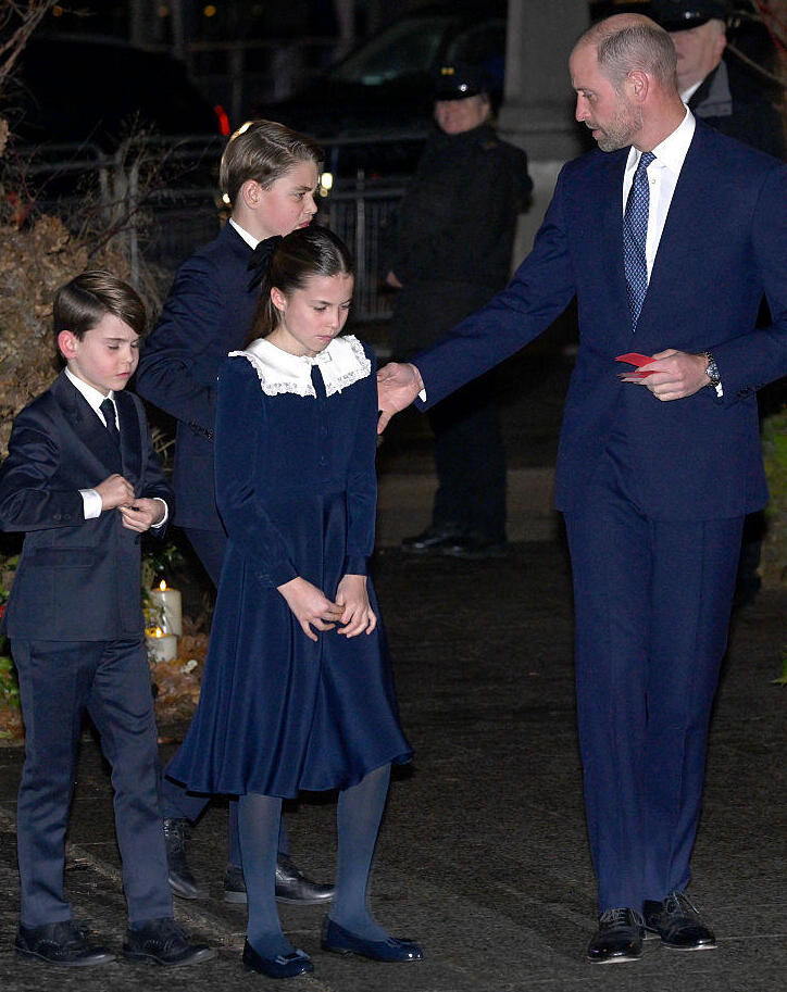 Prince William and his children (Photo: Stuart C. Wilson/Getty Images) קייט מידלטון הנסיך לואי