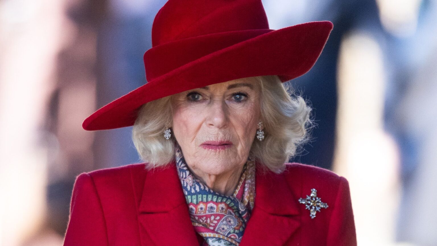 Queen Camilla attends the Christmas Morning Service at Sandringham Church on December 25, 2025