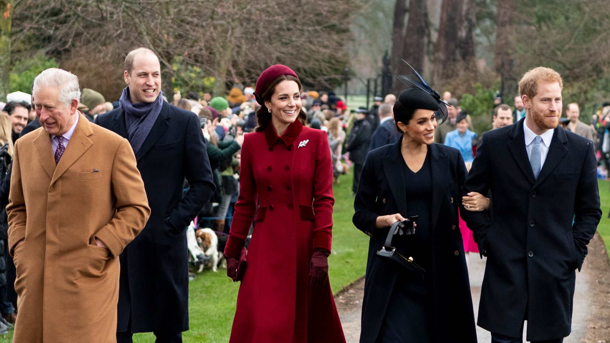 The Royal Family attend church on Christmas Day in 2018