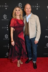 Kyra Sedgwick and Michael Keaton at the "Sweetwater" Special Screening held at the Academy Museum of Motion Pictures on December 01, 2025 in Los Angeles, California.