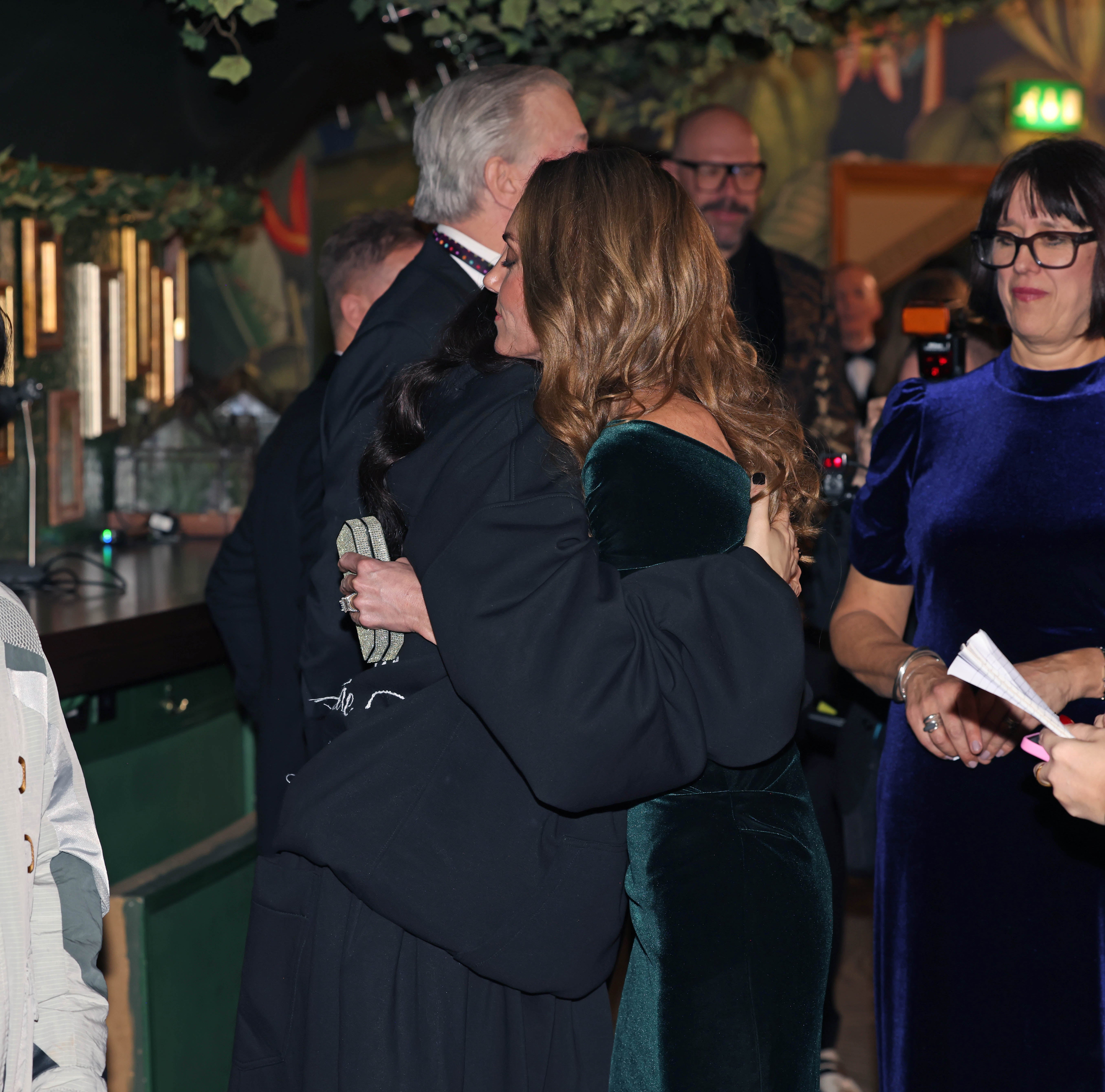Jessie J and Kate Middleton shared a hug at the Royal Albert Hall in November after discussing their respective experiences with cancer