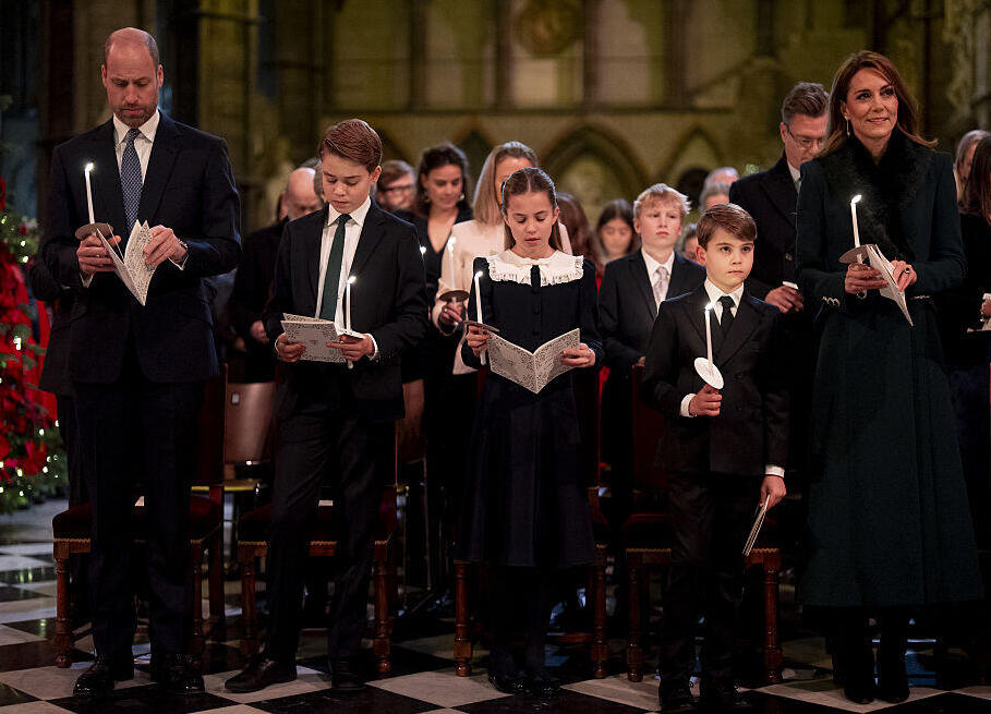 William and Kate continue to present a picture of a united, loving family (Photo: Aaron Chown - Pool/Getty Images) קייט מידלטון הנסיך לואי