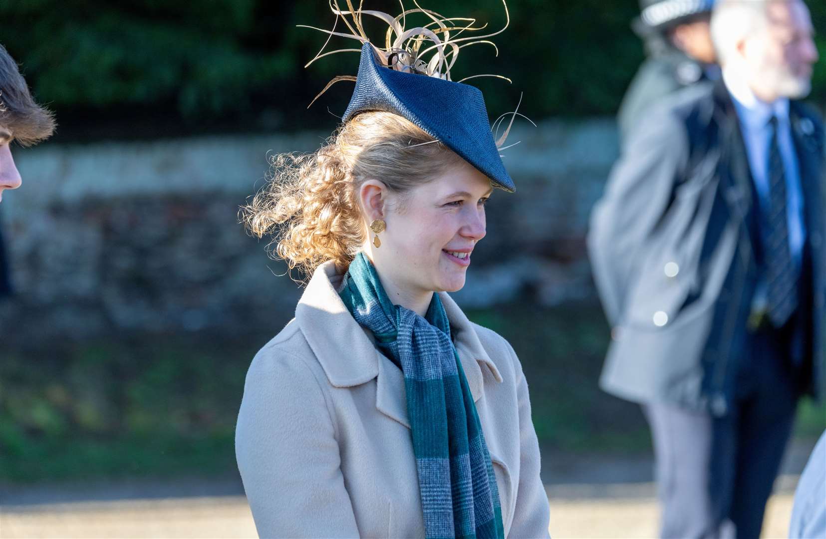 PIC BY GEOFF ROBINSON PHOTOGRAPHY 07976 880732. Picture dated December 25th shows the Royal Family attending Christmas morning service at St Mary Magdalene church in Sandringham. Picture shows Lady Louise Windsor