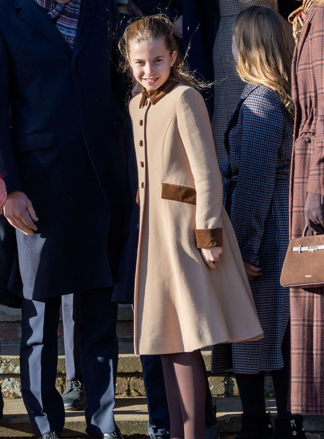 PIC BY GEOFF ROBINSON PHOTOGRAPHY 07976 880732. Picture dated December 25th shows the Royal Family attending Christmas morning service at St Mary Magdalene church in Sandringham. Picture shows Princess Charlotte.
