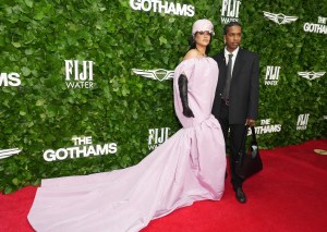 Rihanna and A$AP Rocky at the 35th Annual Gotham Film Awards held at Cipriani Wall Street on December 01, 2025 in New York, New York.