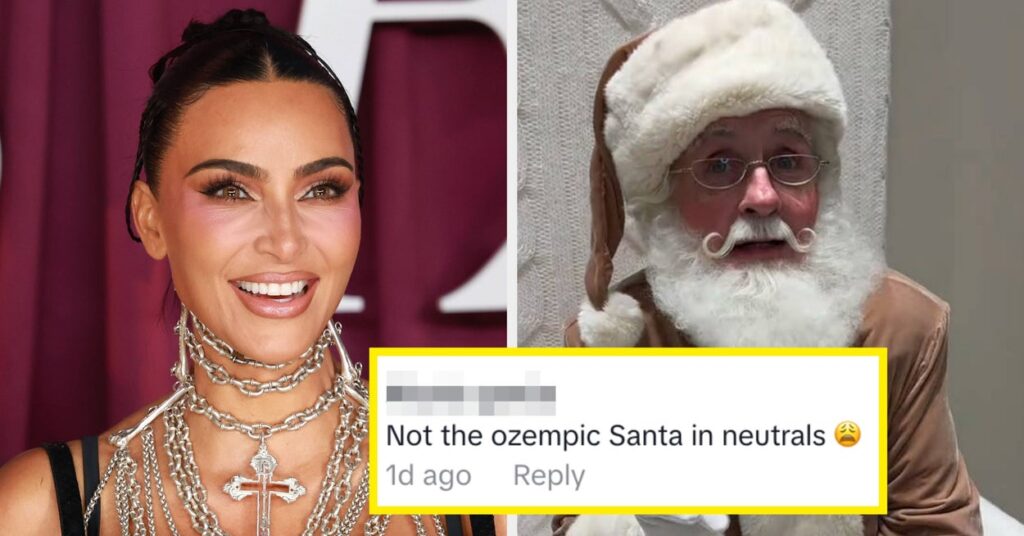Fans Mock Kim Kardashian’s Beige Santa For Skims Fans Mock Kim Kardashian’s Beige Santa For Skims