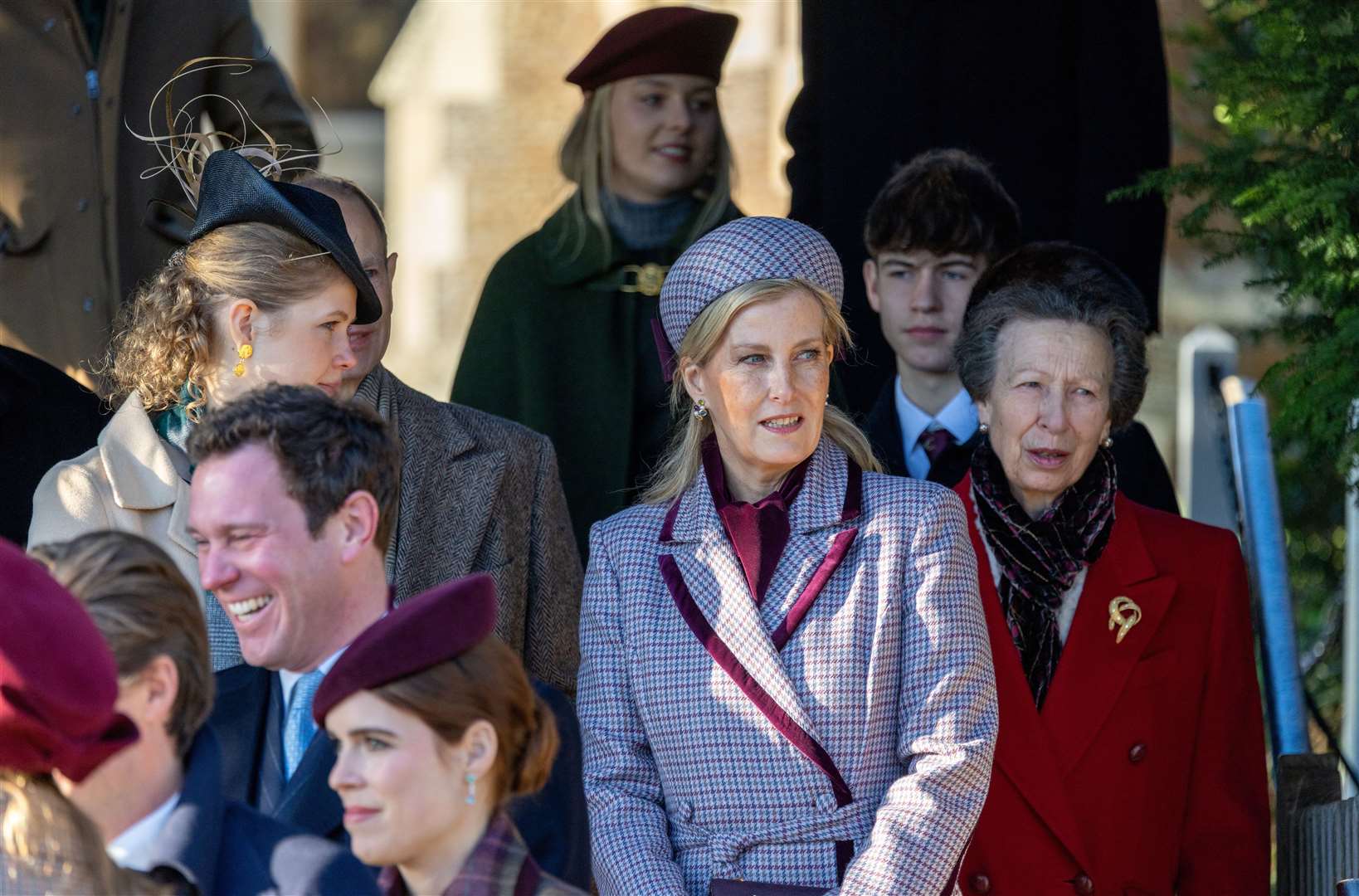 PIC BY GEOFF ROBINSON PHOTOGRAPHY 07976 880732. Picture dated December 25th shows the Royal Family attending Christmas morning service at St Mary Magdalene church in Sandringham. Picture shows Sophie, Duchess of Edinburgh