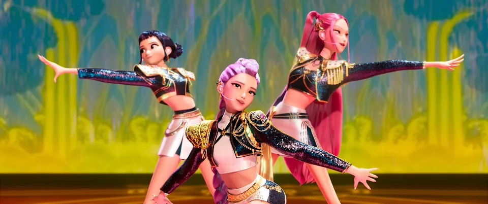 Huntrix in "KPop Demon Hunters." (Netflix/Courtesy Everett Collection) 