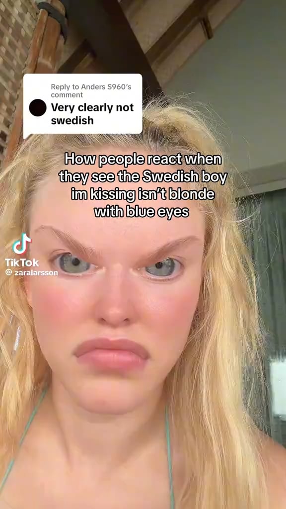 Zara Larsson reacts to people saying her boyfriend isnt Swedish because he's not white.