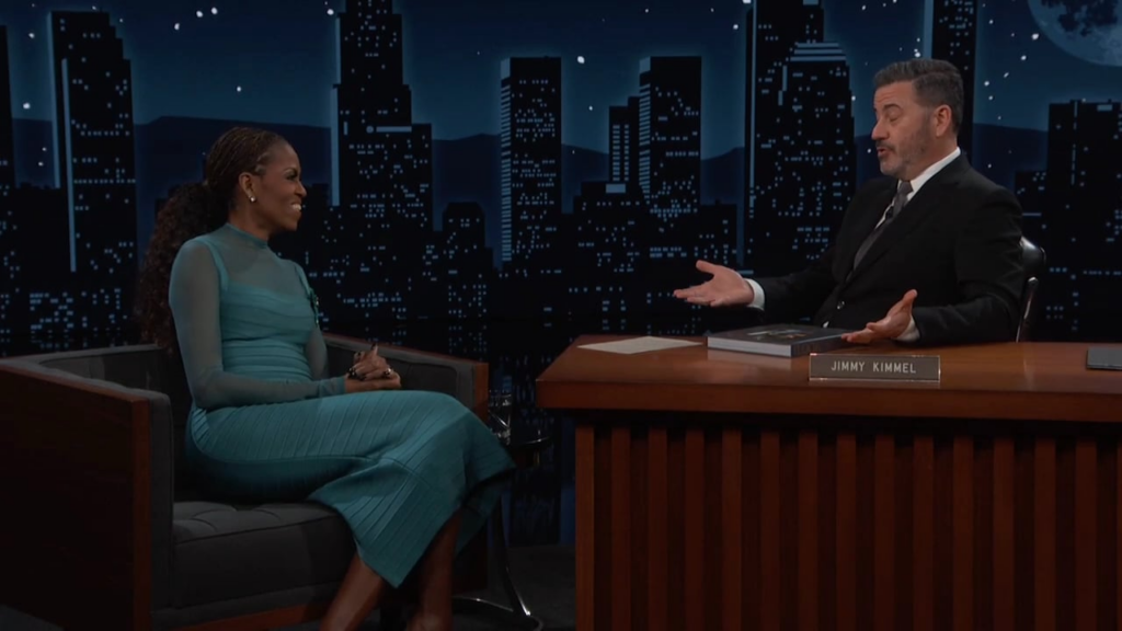 Michelle Obama talks about Rob and Michele Reiner during Jimmy Kimmel Live: "What they have always been are passionate people, in a time when there's not a lot of courage going on."