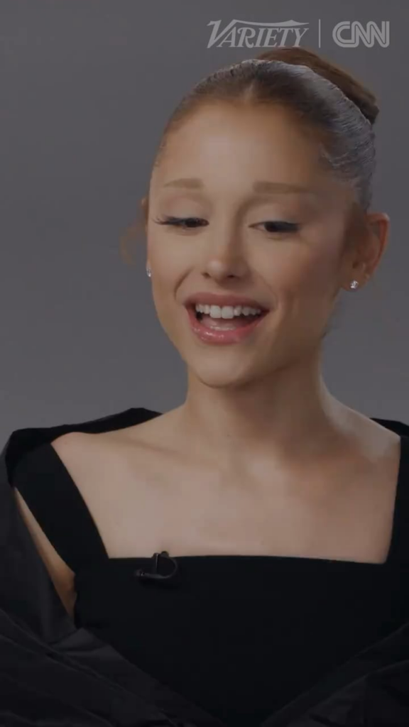 Ariana Grande tells Adam Sandler that she’s “grown up worshipping” his movies, and Adam adds that he “cranks a lot of Ariana” in the car
