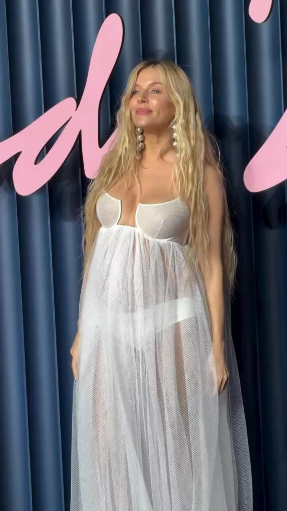 Sienna Miller debuts that she is pregnant on the The Fashion Awards Red Carpet with her third child, her second with the Partner Oli Green