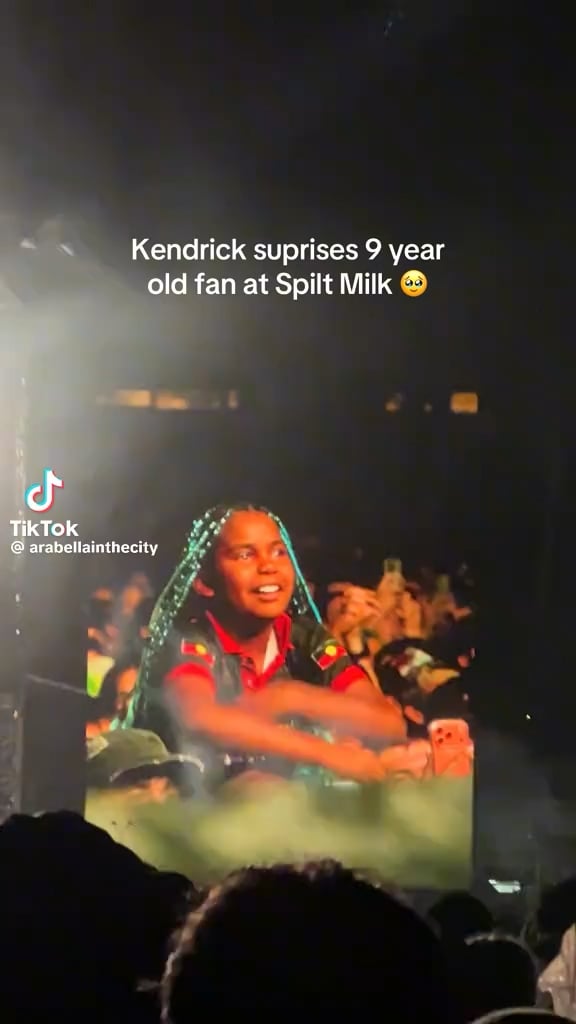 Kendrick Lamar stops concert to sing happy birthday to a young fan in Australia 🖤💛❤️