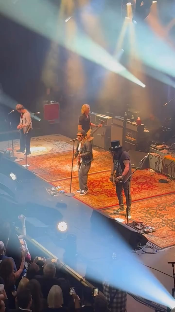 Orlando Bloom shares video of Bruno Mars performing ‘Smells Like Teen Spirit’ with Slash.