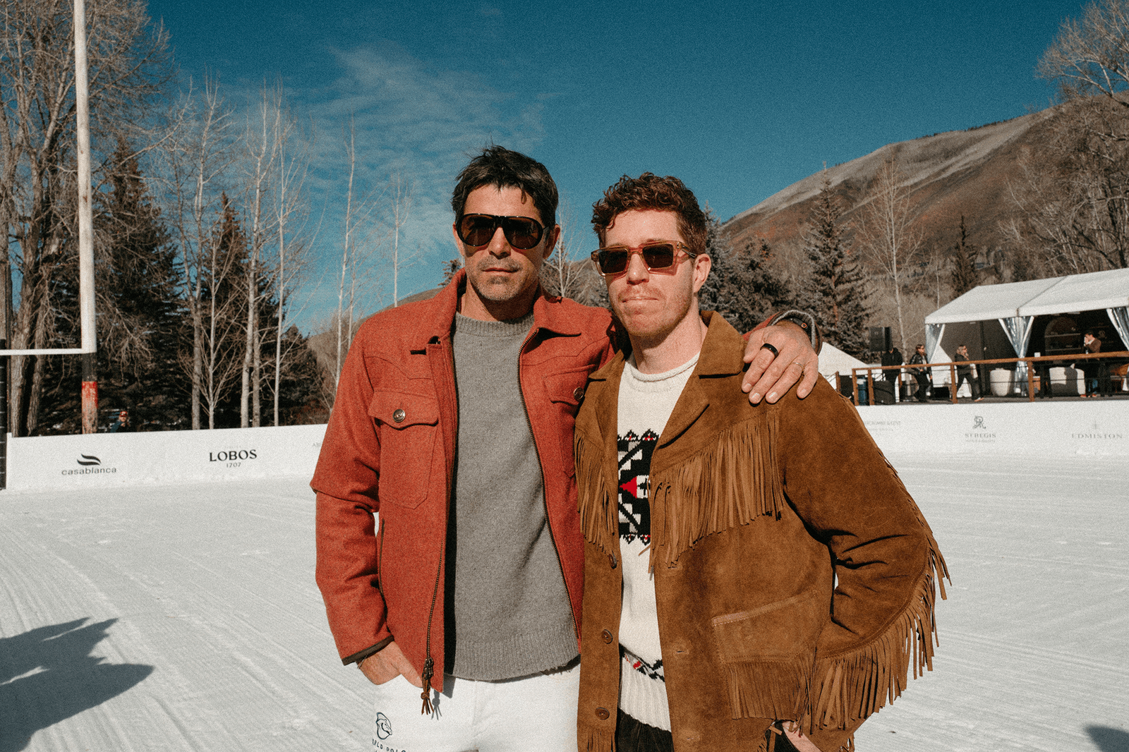Image may contain Shaun White Clothing Coat Jacket Accessories Sunglasses Adult Person Face Head and Knitwear