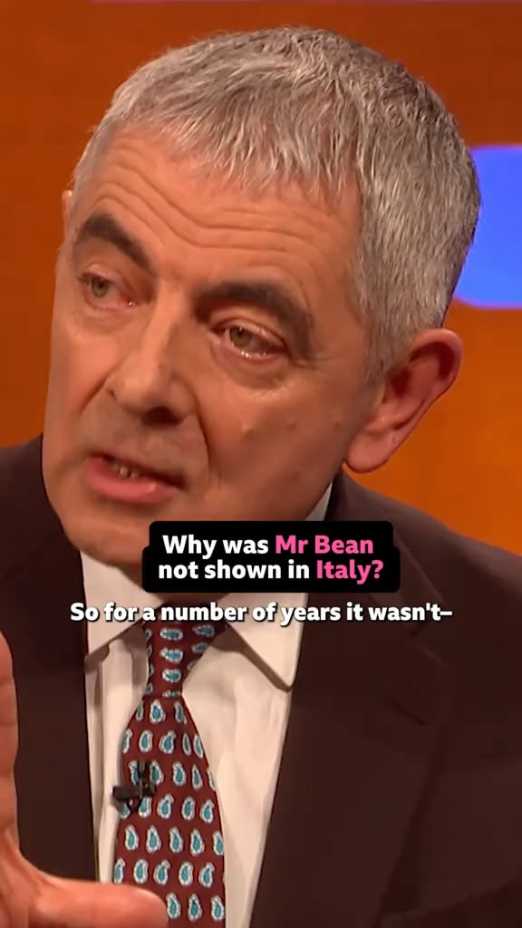 The reason why 'Mr. Bean' wasn't aired in Italy according to Rowan Atkinson was: 'Just cause I wanted to go on holiday to Italy'