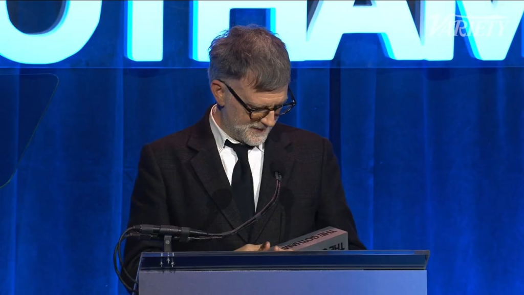 Paul Thomas Anderson wishes Maya Rudolph a happy anniversary while accepting his Gotham Film Award for Best Feature for ‘One Battle After Another’: “December 1st, 24 years ago I met the lady who made me a better filmmaker, happy anniversary, Maya” Paul Thomas Anderson wishes Maya Rudolph a happy anniversary while accepting his Gotham Film Award for Best Feature for 'One Battle After Another': "December 1st, 24 years ago I met the lady who made me a better filmmaker, happy anniversary, Maya"