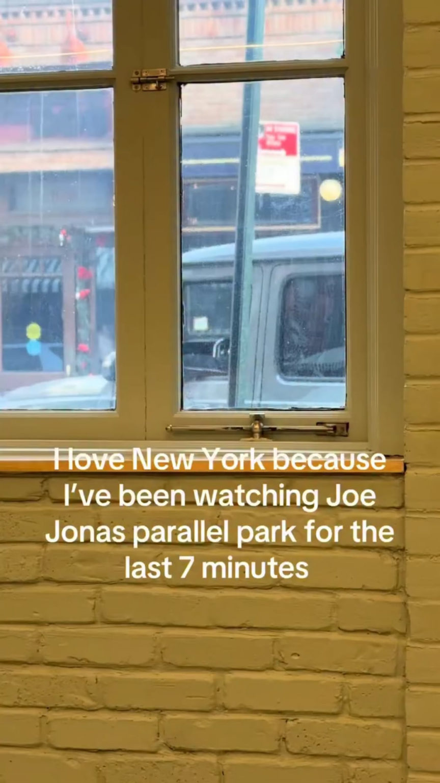 Joe Jonas Spotted Struggling To Parallel Park