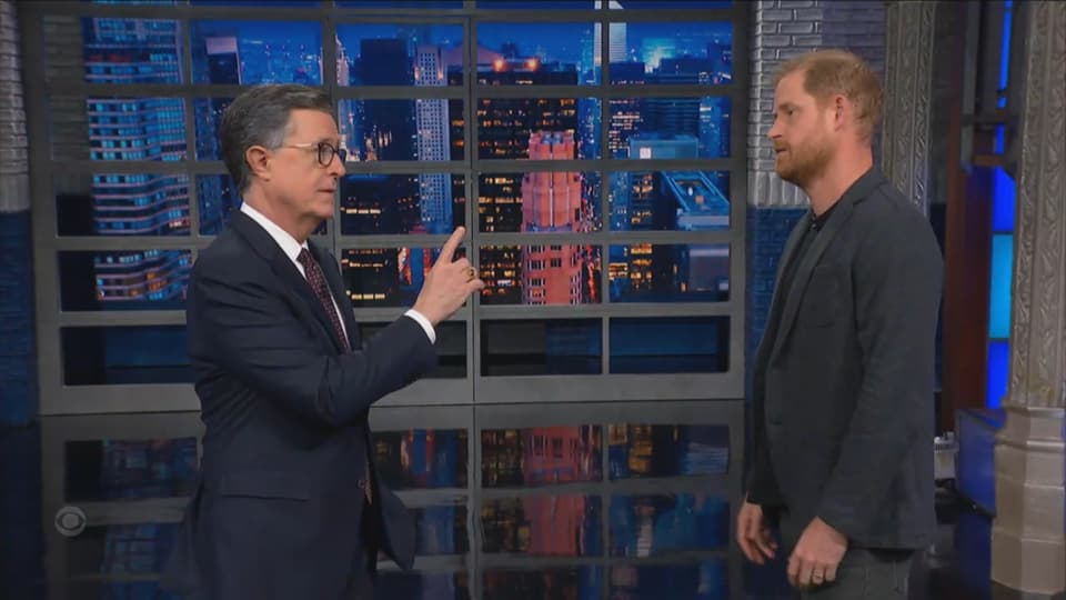 Prince Harry on Stephen Colbert