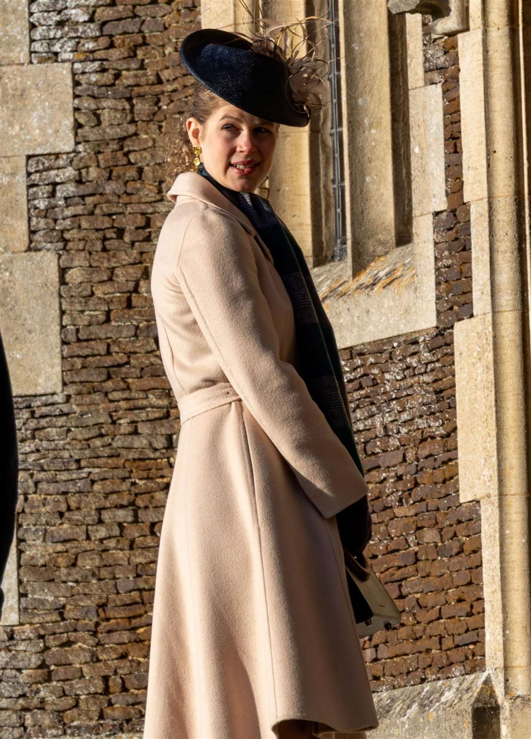 PIC BY GEOFF ROBINSON PHOTOGRAPHY 07976 880732. Picture dated December 25th shows the Royal Family attending Christmas morning service at St Mary Magdalene church in Sandringham. Picture shows Lady Louise Windsor