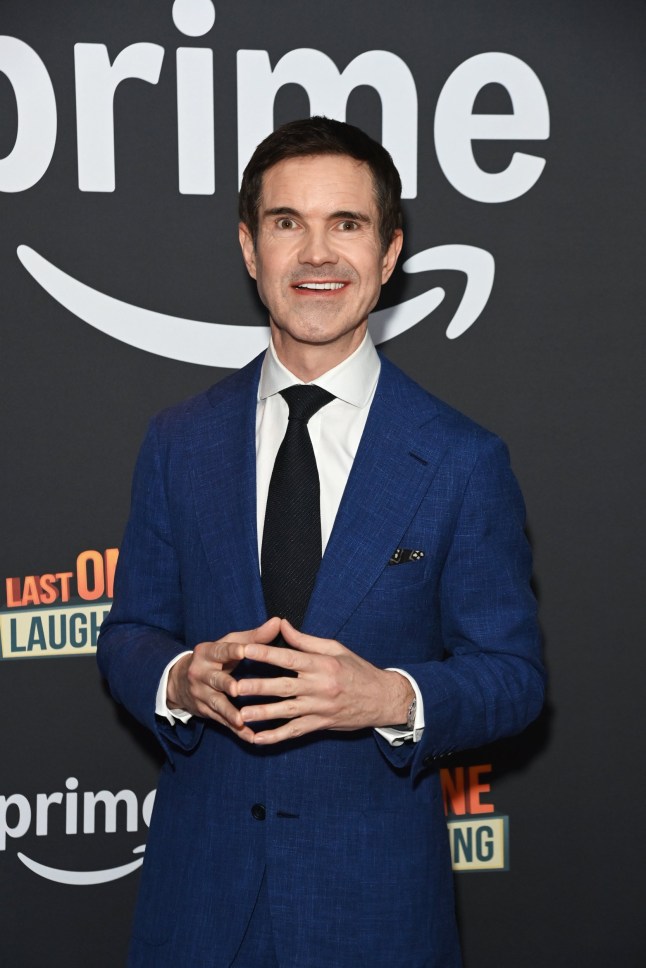 LONDON, ENGLAND - MARCH 10: Jimmy Carr attends a photocall for Prime Video's "Last One Laughing" at Underbelly Boulevard on March 10, 2025 in London, England. (Photo by Alan Chapman/Dave Benett/Getty Images)