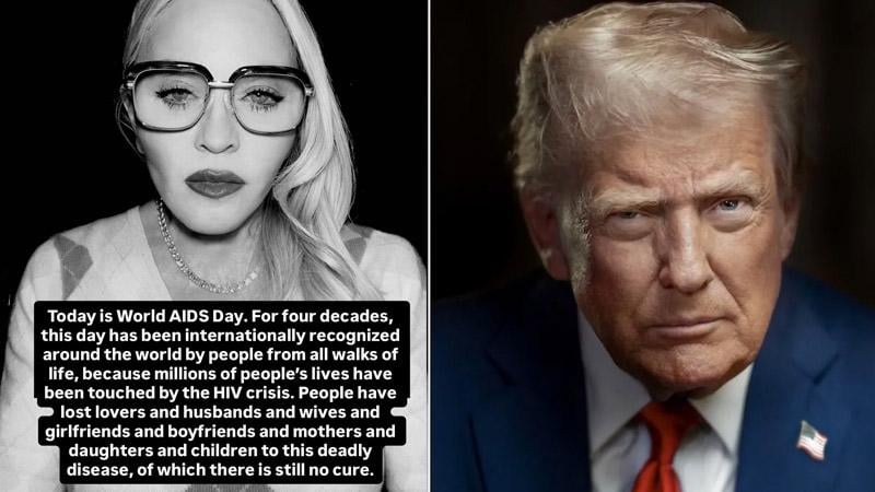 'Ridiculous and Absurd': Madonna responds to Trump’s World AIDS Day reversal