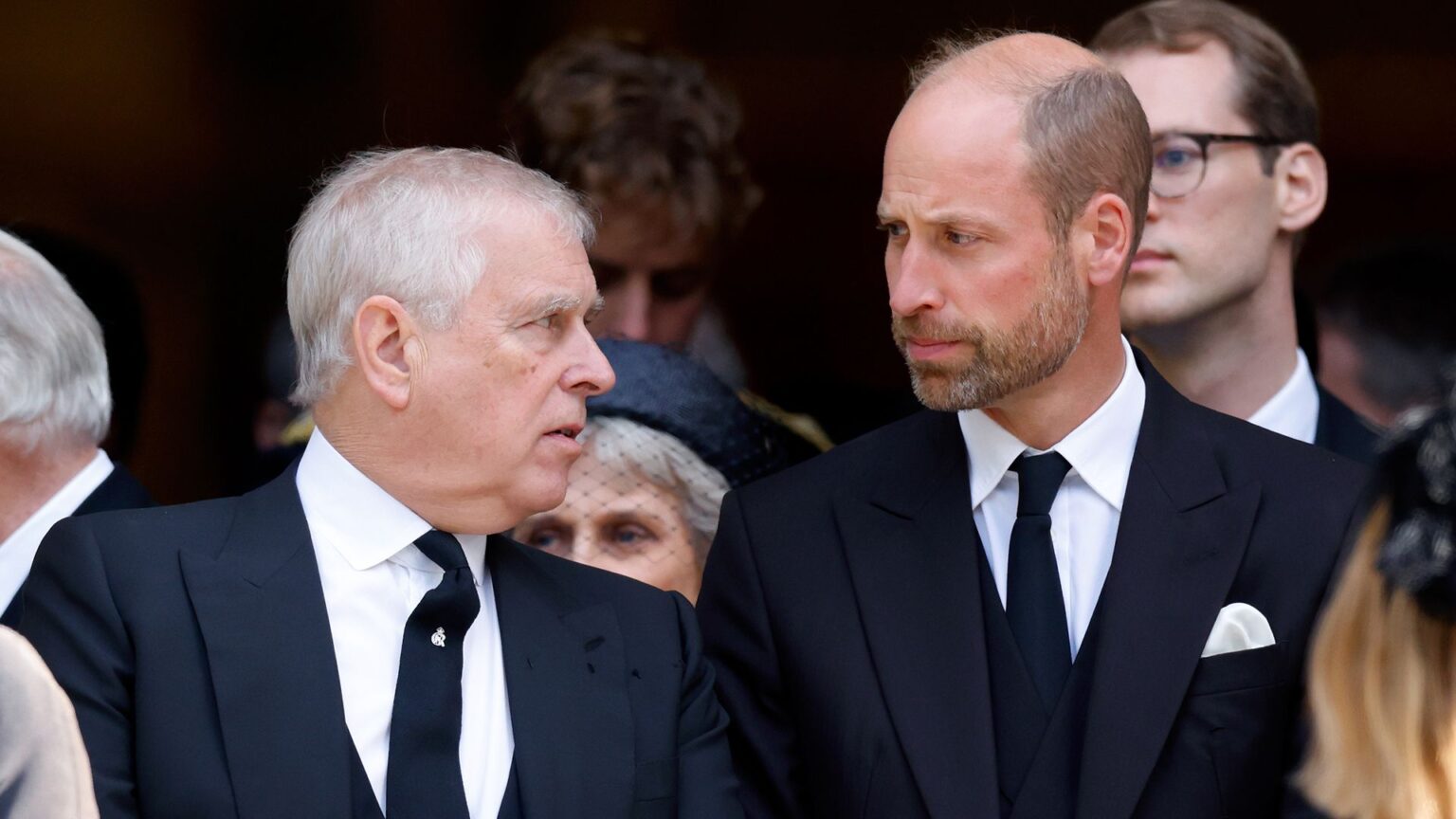 Prince William Allegedly Furious Over Andrew’s Epstein Photo LONDON, UNITED KINGDOM - SEPTEMBER 16: (EMBARGOED FOR PUBLICATION IN UK NEWSPAPERS UNTIL 24 HOURS AFTER CREATE DATE AND TIME) Prince Andrew, Duke of York and Prince William, Prince of Wales attend Katharine, Duchess of Kent's Requiem Mass service at Westminster Cathedral on September 16, 2025 in London, England. Katharine, Duchess of Kent was married to Prince Edward, Duke of Kent, a first cousin of Queen Elizabeth II. She died on September 4 at the age of 92 at Kensington Palace surrounded by her family. Having converted to Catholicism in 1994, her funeral takes place at Westminster Cathedral and is the first Catholic funeral to be held for a member of the royal family in modern British history. Her Royal Highness will be laid to rest at the Royal Burial Ground at Frogmore, Windsor. (Photo by Max Mumby/Indigo/Getty Images)