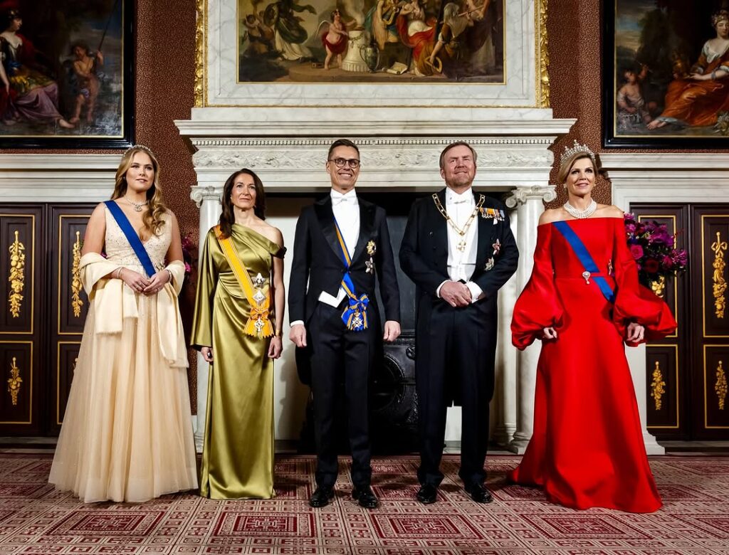 The Dutch Royal Family hosts a State Banquet for the President of Finland