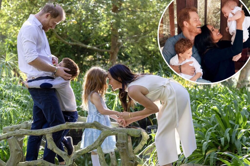 Archie and Lilibet look all grown up in Meghan Markle and Prince Harry's holiday photo