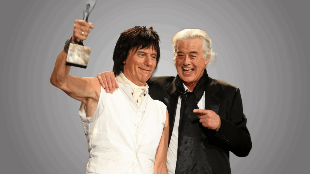 Jeff Beck’s wild tales of Jimmy Page, Jimi Hendrix and more Jeff Beck and Jimmy Page pose in the press room during the 24th Annual Rock and Roll Hall of Fame Induction Ceremony at Public Hall on April 4, 2009 in Cleveland, Ohio.